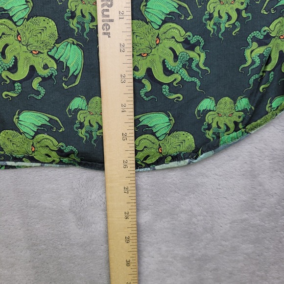 Betabrand Shirt Mens Small Button Up All Over Print Octopus Bat Wings Kraken - Picture 6 of 7